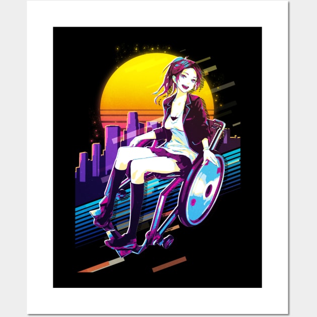 Guilty Crown - Ayase Shinomiya Wall Art by 80sRetro